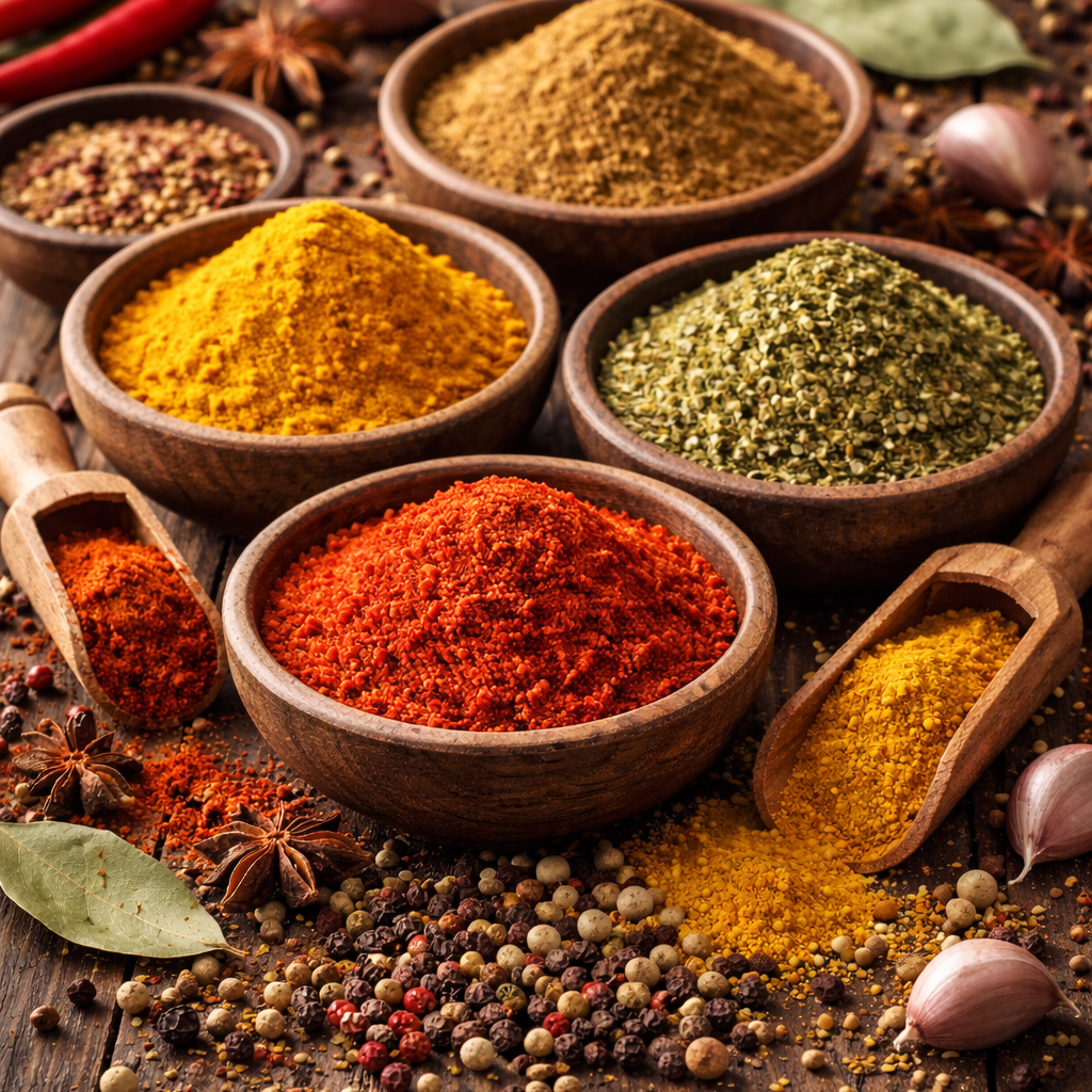 ركن التوابل المطحونة - Coin des épices moulues