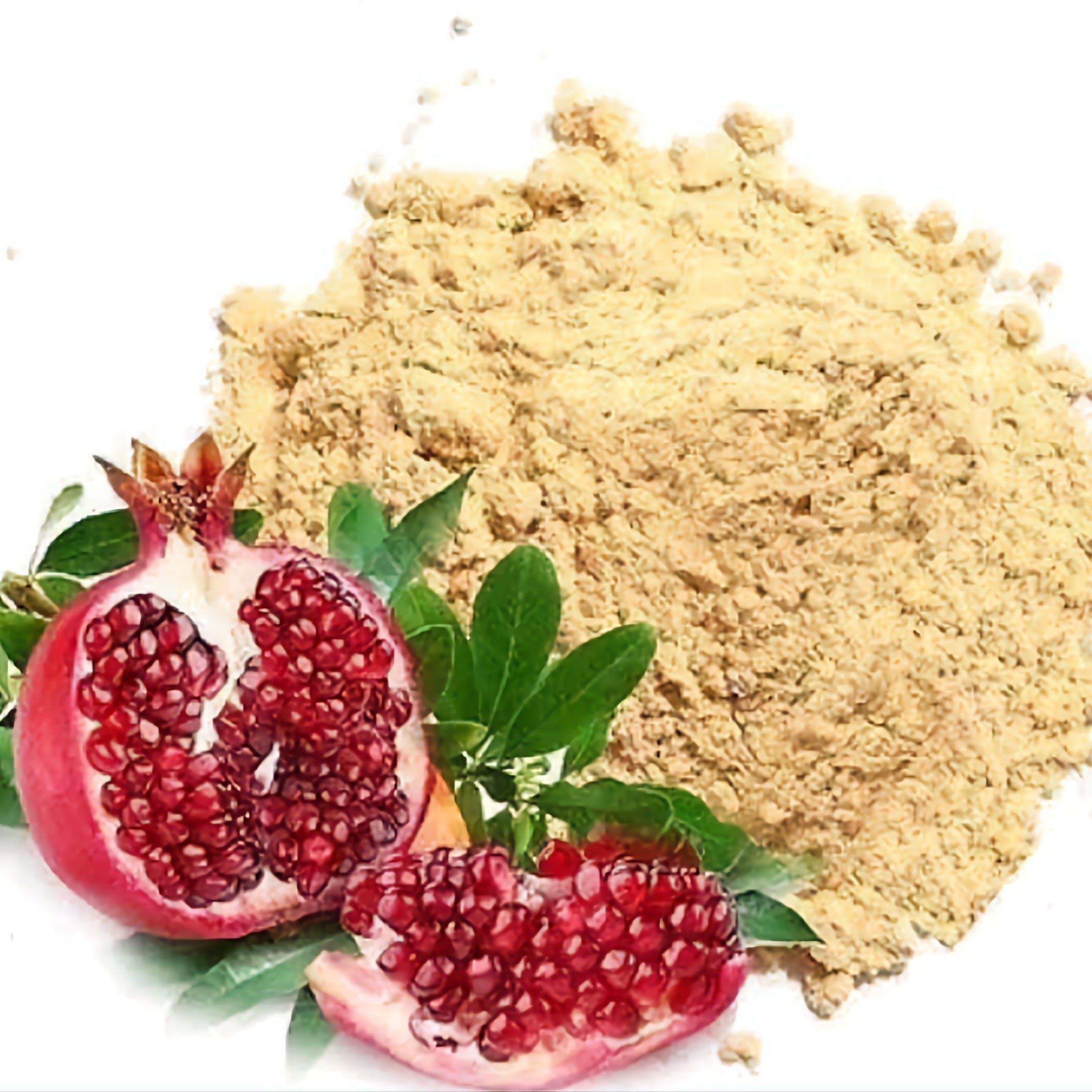 قشور الرمان مرحية → Écorces de grenade moulues