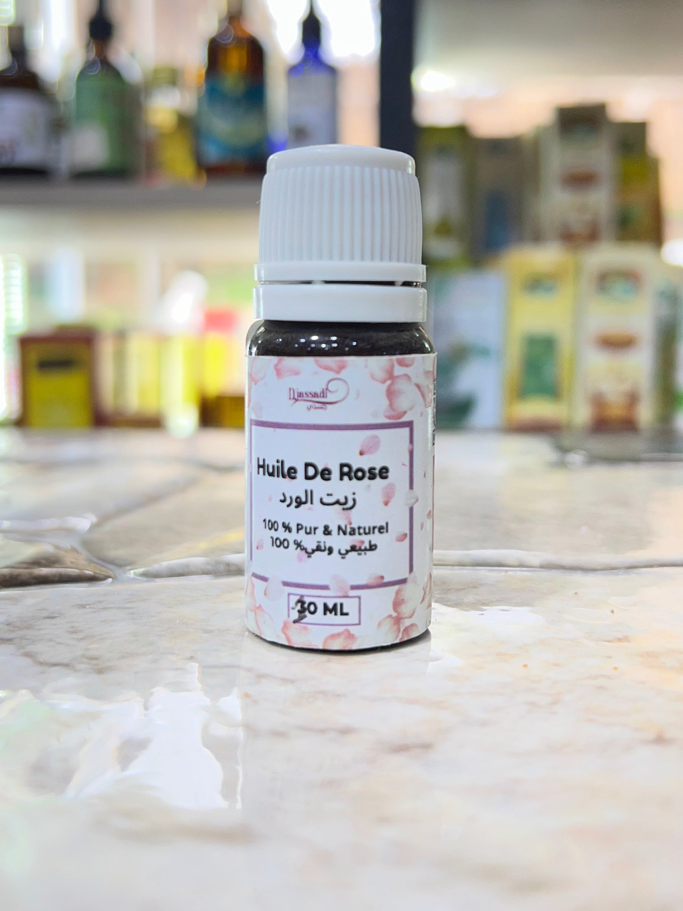 زيت الورد → Huile de rose